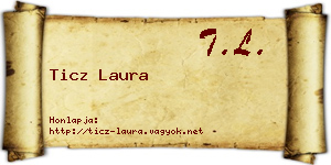 Ticz Laura névjegykártya